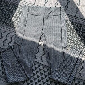 lululemon athletica Black & White Textured High-Rise Leggings